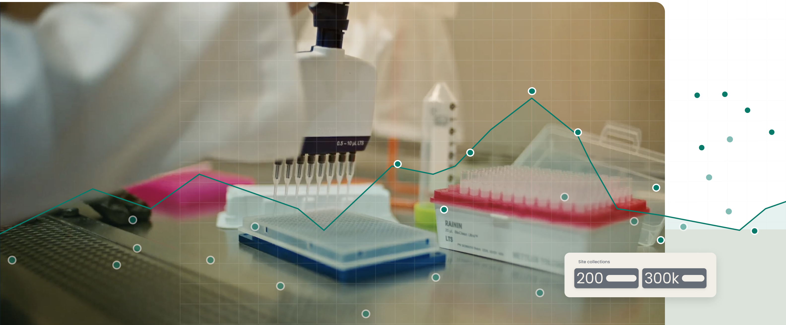 A scientist preparing a wastewater assay for pathogens in the lab.