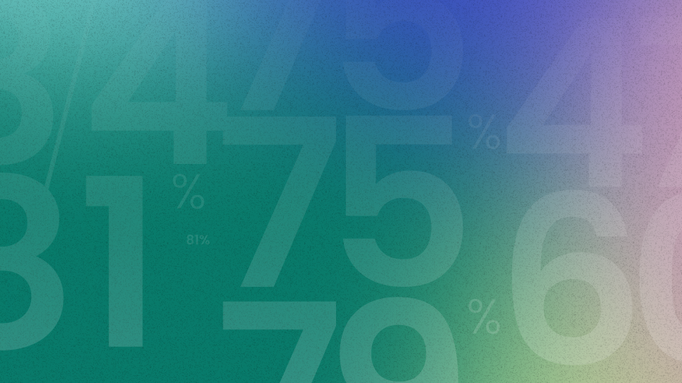 Abstract background with large, faded numbers and percentage signs Abstract background with large, faded numbers and percentage signs