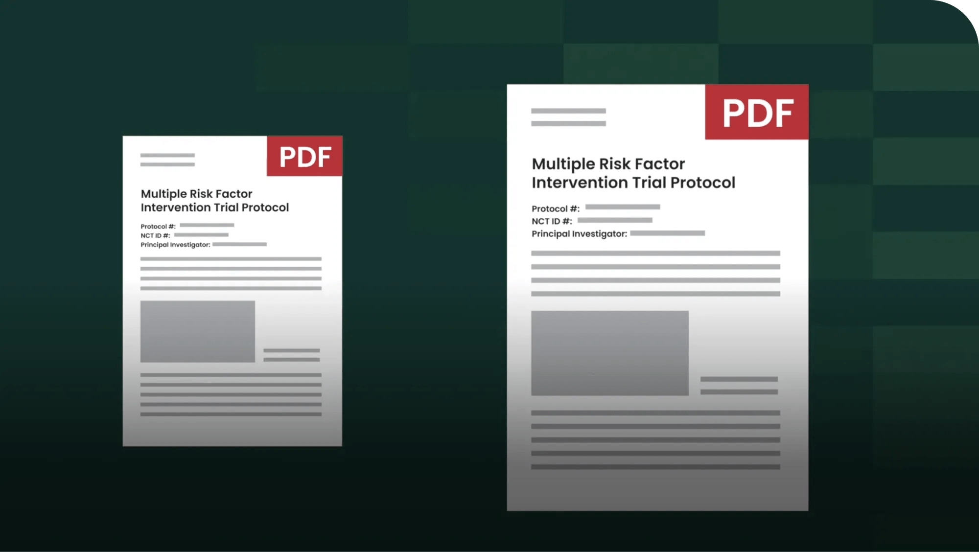 Animation of the protocol digitization feature, translating PDF protocols into a digital model that’s configured into Verily Viewpoint Site CTMS for study sites — enabling faster starts, automated workflows and reduced errors.