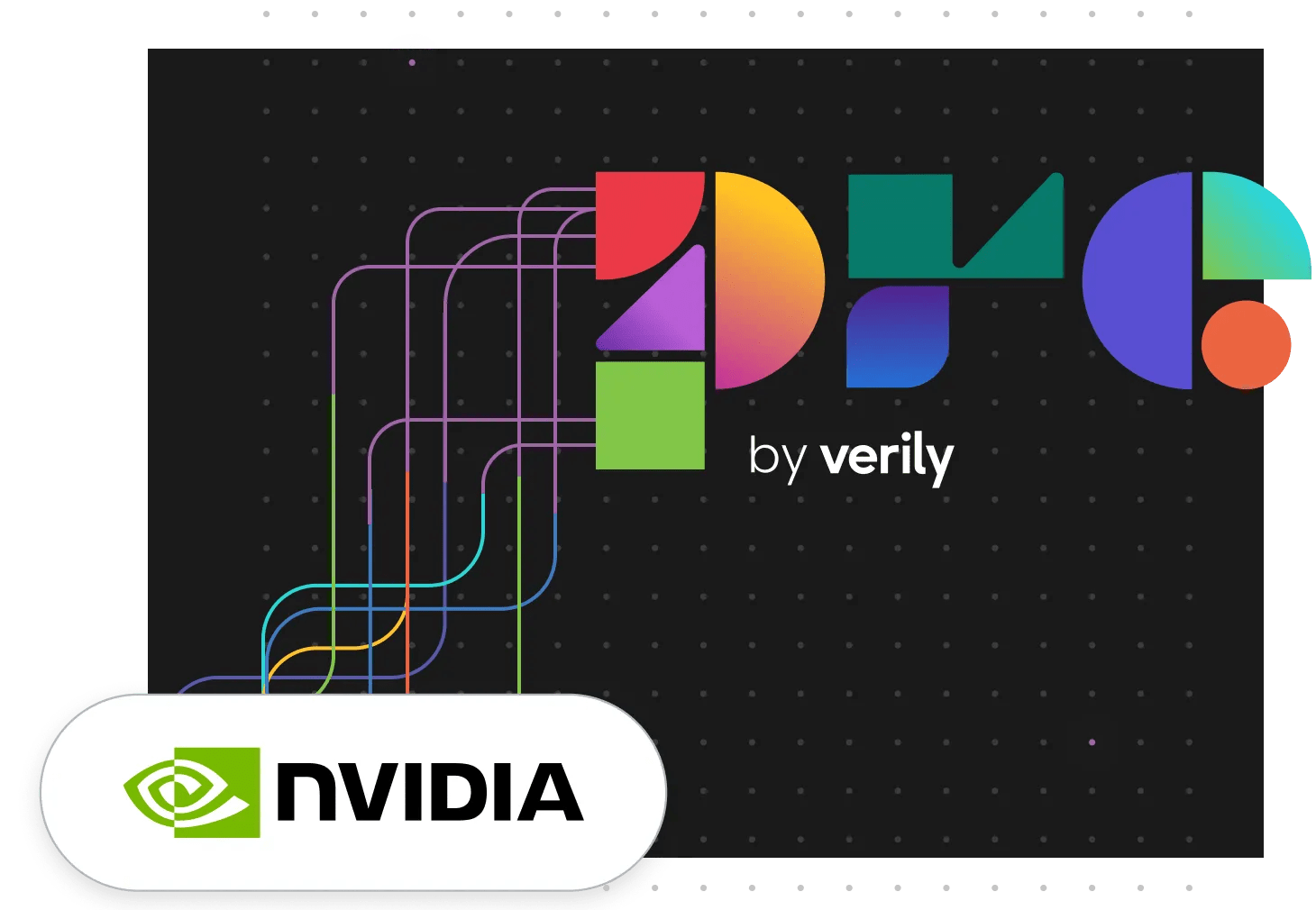 Collage of the Verily Pre platform logo and NVIDIA corporation logo