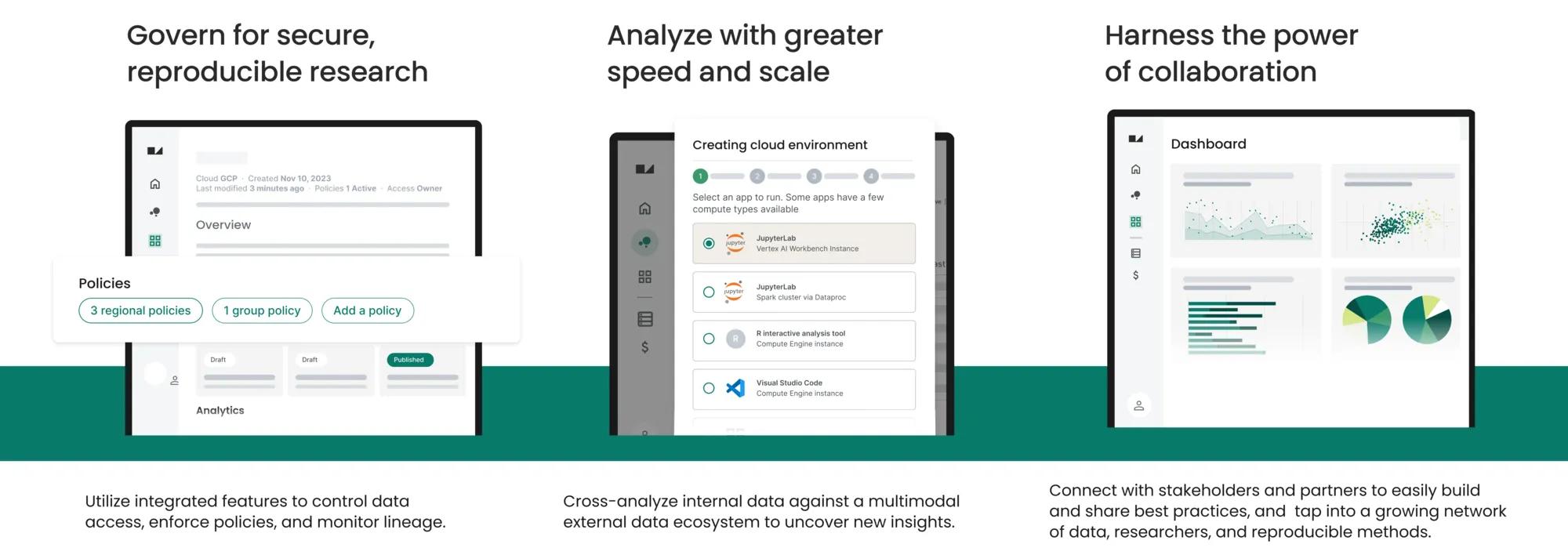 Verily Workbench: secure data governance, scalable analysis tools, and a collaborative, trusted environment for biomedical research and data sharing