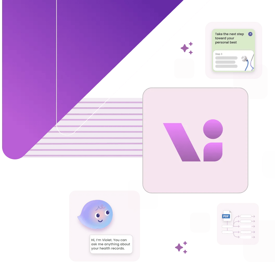 Horizontal carousel with an image of the Verily Me app