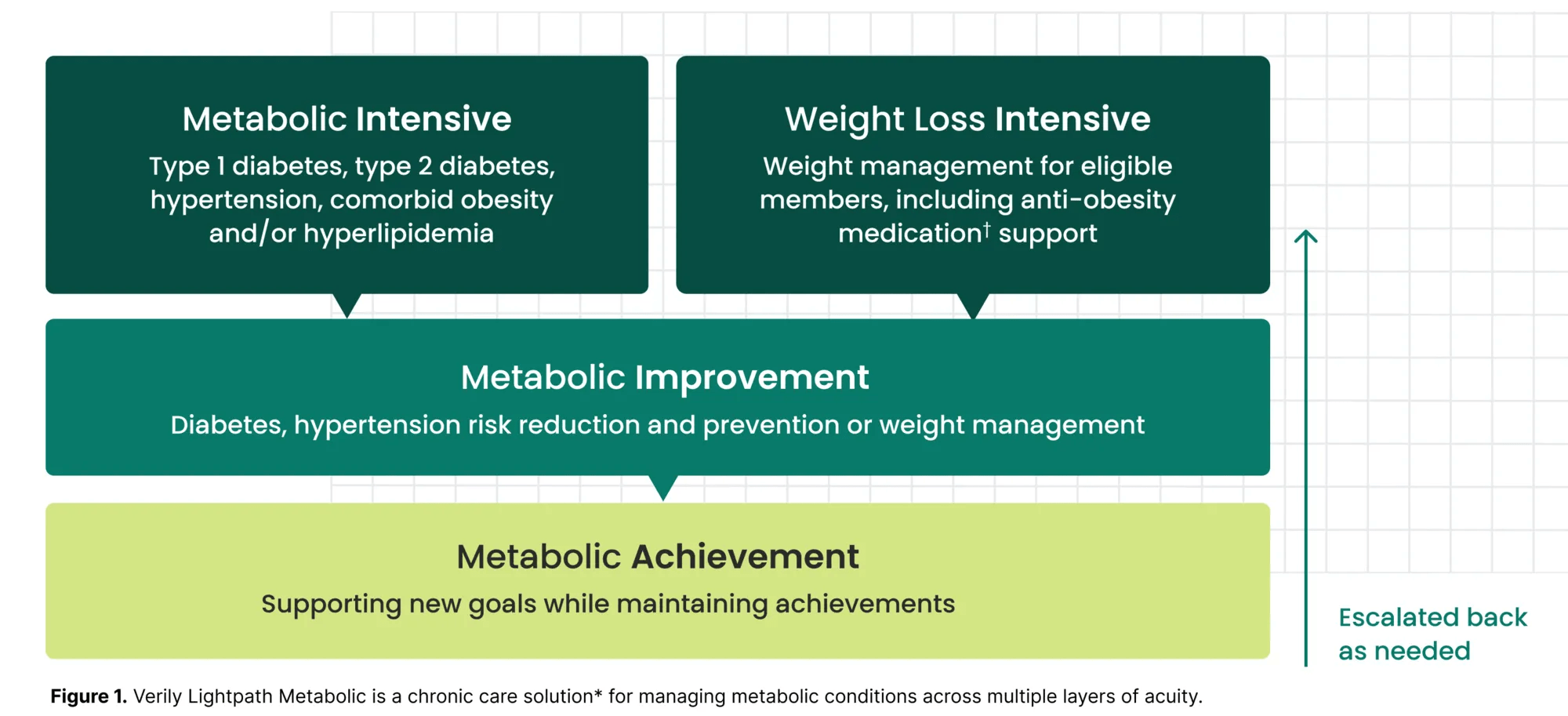 Verily Lightpath Metabolic is a chronic care solution with programs for reaching and maintaining health goals with diabetes, obesity, high blood pressure and more.