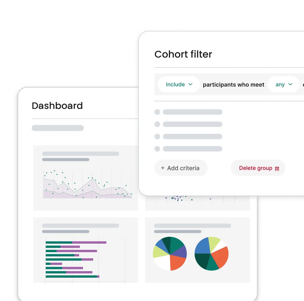 Simulated view of Verily Workbench secure data analytics solution and Trusted Research Environment that allows users to securely explore and analyze complex, multimodal datasets